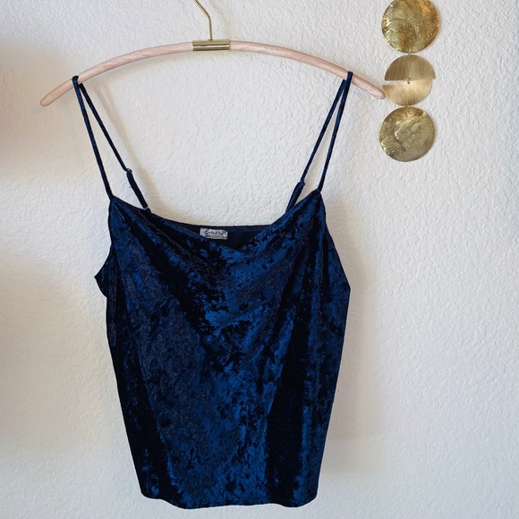 Free People Tops - Free People Velvet Cowl Cami M NWT